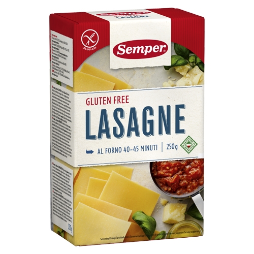 Image of Lasagne glutenfri 250gr Semper