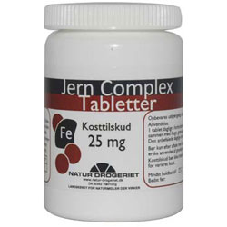 Image of Jern Complex 25mg 100tab fra Naturdrogeriet