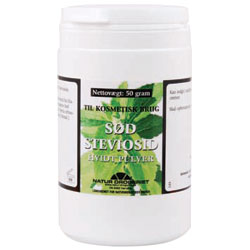 Image of Sød Stevia pulver hvid - Til kosmetisk brug 50gr