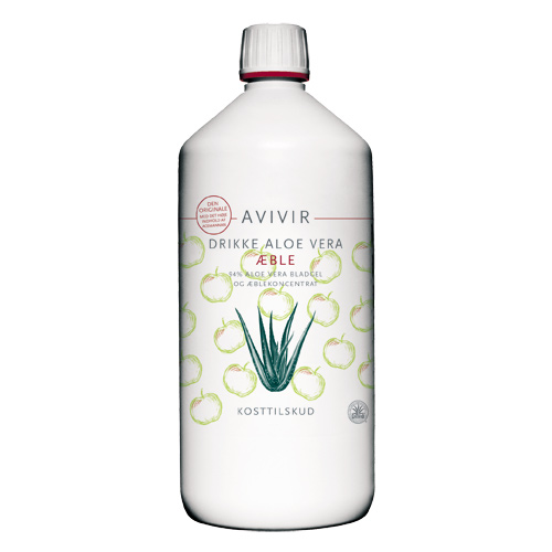 Image of Avivir Aloe Vera Drikke 95 % m. æbler 1000 ml