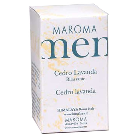 Image of Eau de toilette Lavendel/Cedertræ 10ml Maroma men