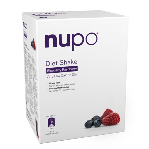 Image of Nupo Diet Shake Raspberry Blueberry 12x32 gr