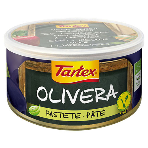 Image of Oliven Postej i dåse 125gr økologisk fra Tartex