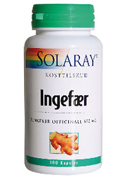 Image of Ingefærrod 550 mg 100 kap fra Solaray