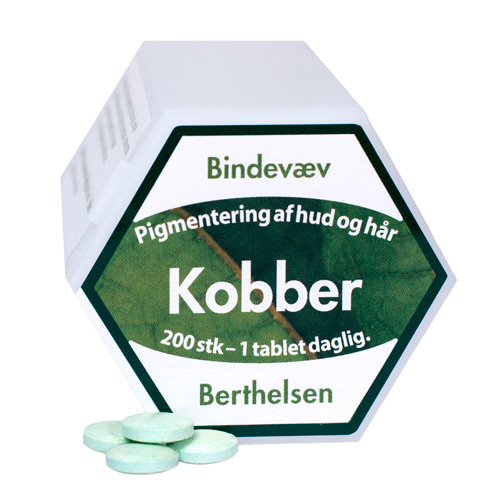 Image of Kobber 2 mg 200 tab fra Berthelsen