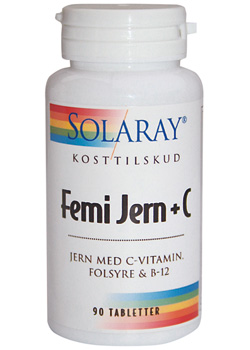 Image of Femi jern + c vitamin 90 tab Solaray