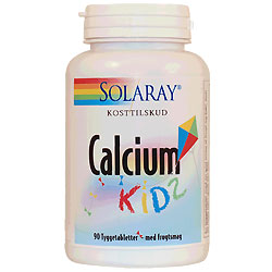 Image of Calcium Kids tygge med D frugtsmag 90 tab fra Solaray