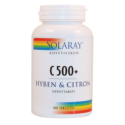 Image of C500 + hyben og citron 180tab fra Solaray