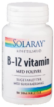 Image of B 12 vitamin med folsyre sugetab. 90 tab