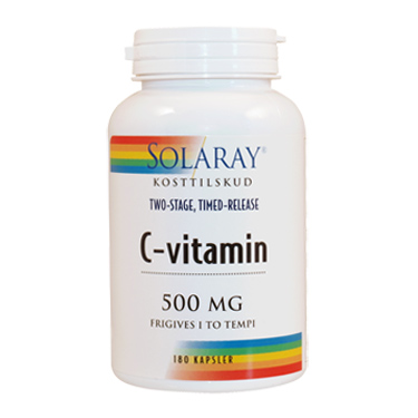 Image of C-vitamin 500 mg 100 kap fra Solaray