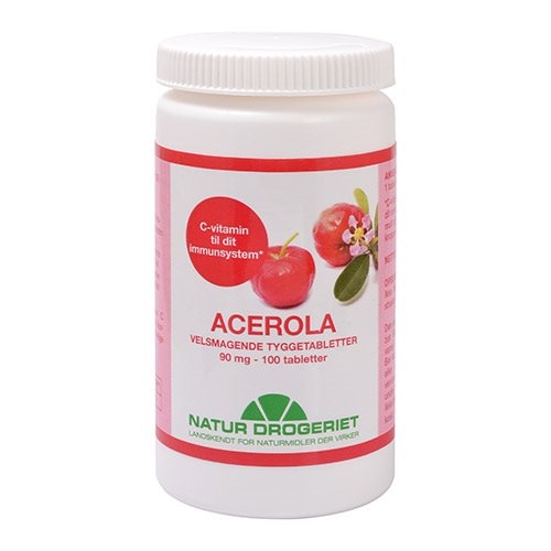 Image of Acerola natural 90 mg 100tab fra Natur drogeriet