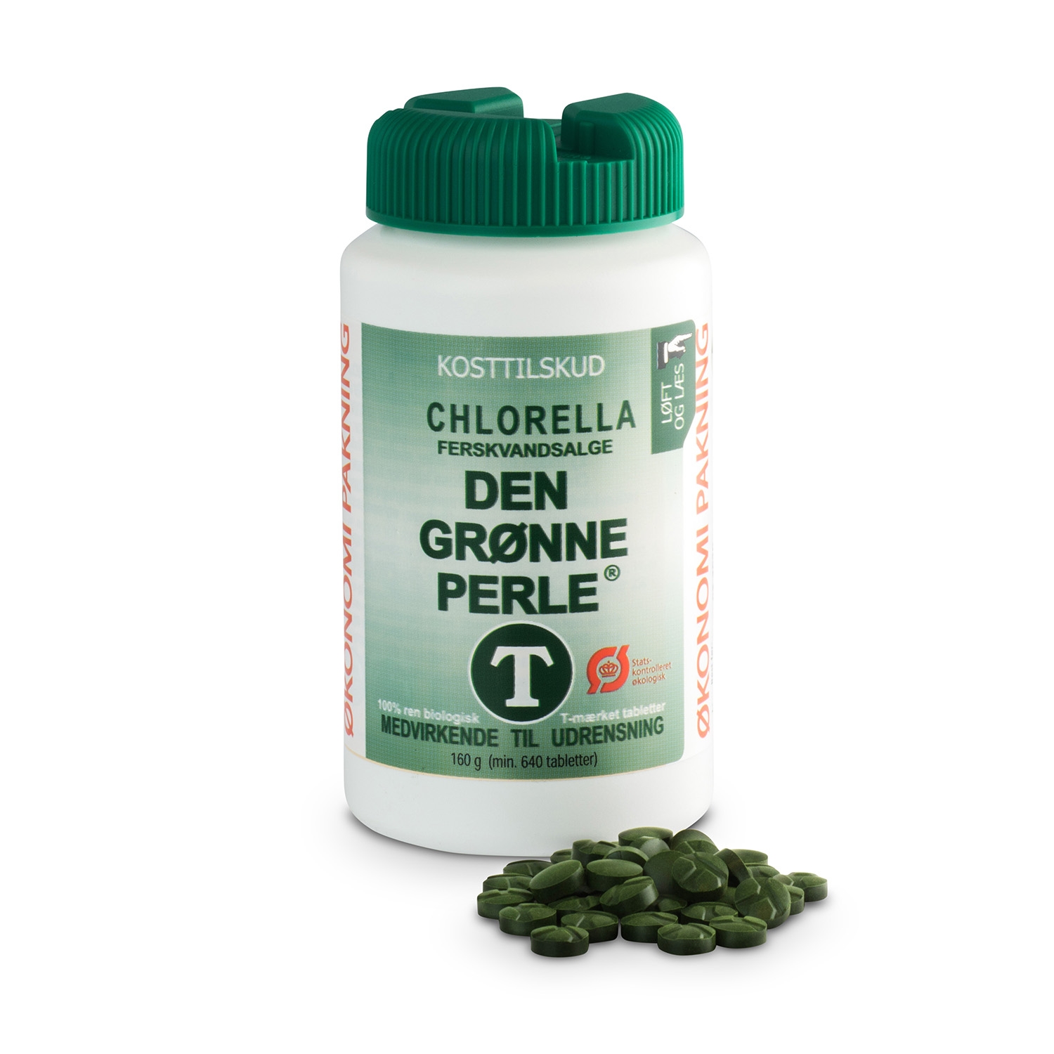 Image of Chlorella - Den grønne perle 640 tab