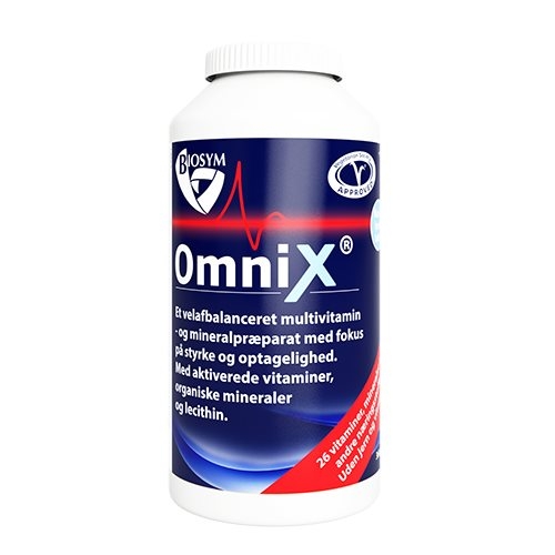 Image of Biosym OmniX Multivitamin uden Jern og K-vitamin (360 tabletter)