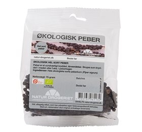 Image of Peber sort hel økologisk 75gr fra Naturdrogeriet