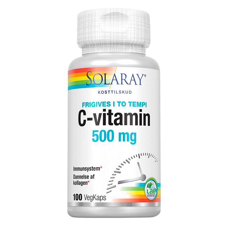 Se C-vitamin 500 mg 100 kap fra Solaray hos Helsehelse.dk